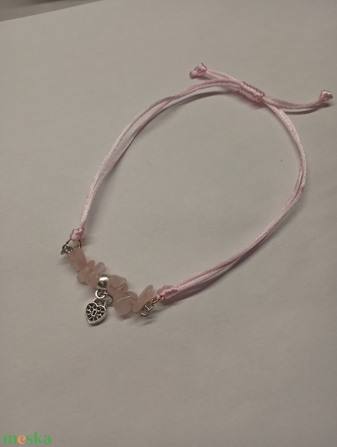 Ásványos állítható karkötő  - ékszer - karkötő - ásványkarkötő - Meska.hu