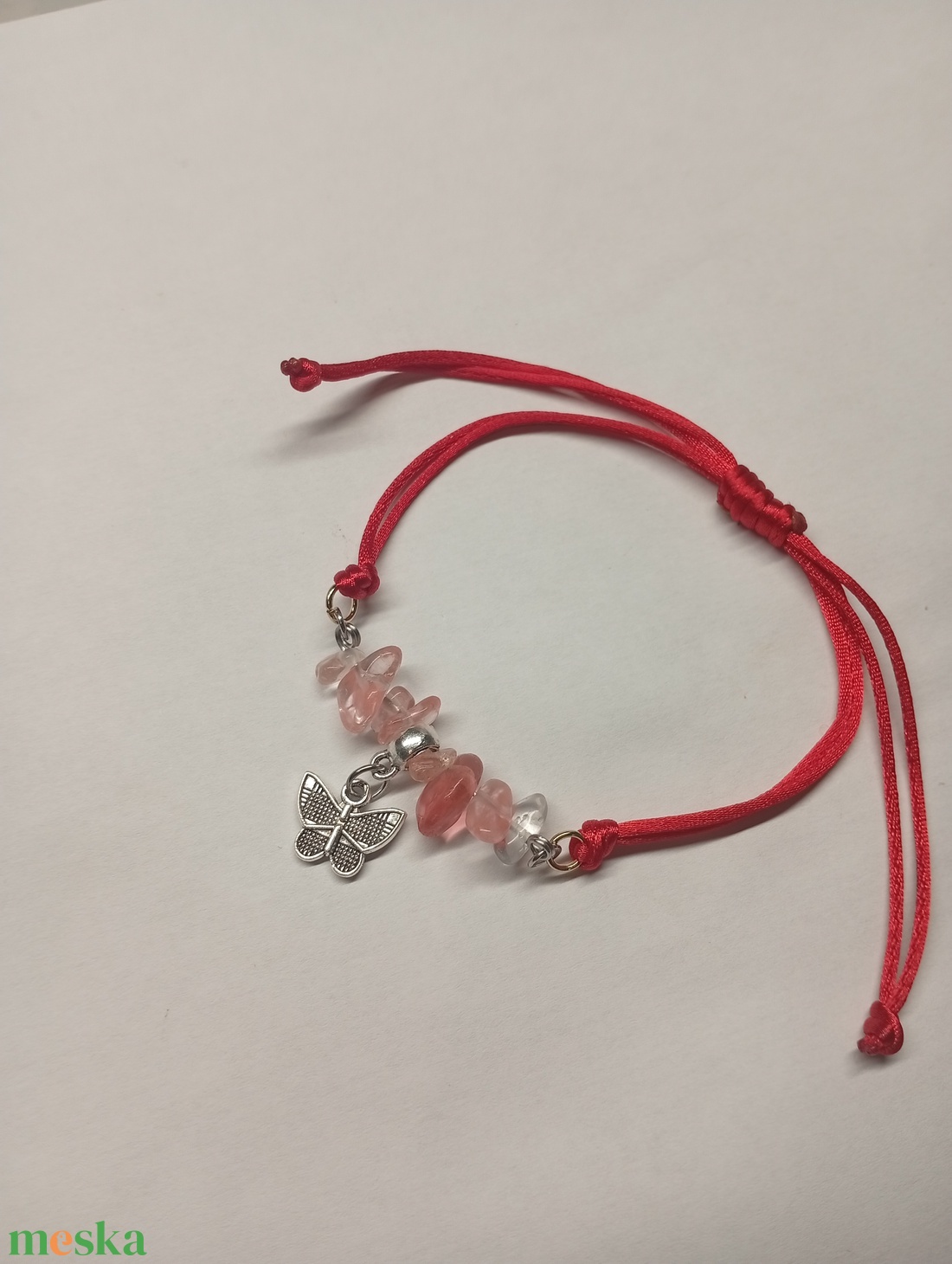 Ásványos karkötő medállal  - ékszer - karkötő - ásványkarkötő - Meska.hu