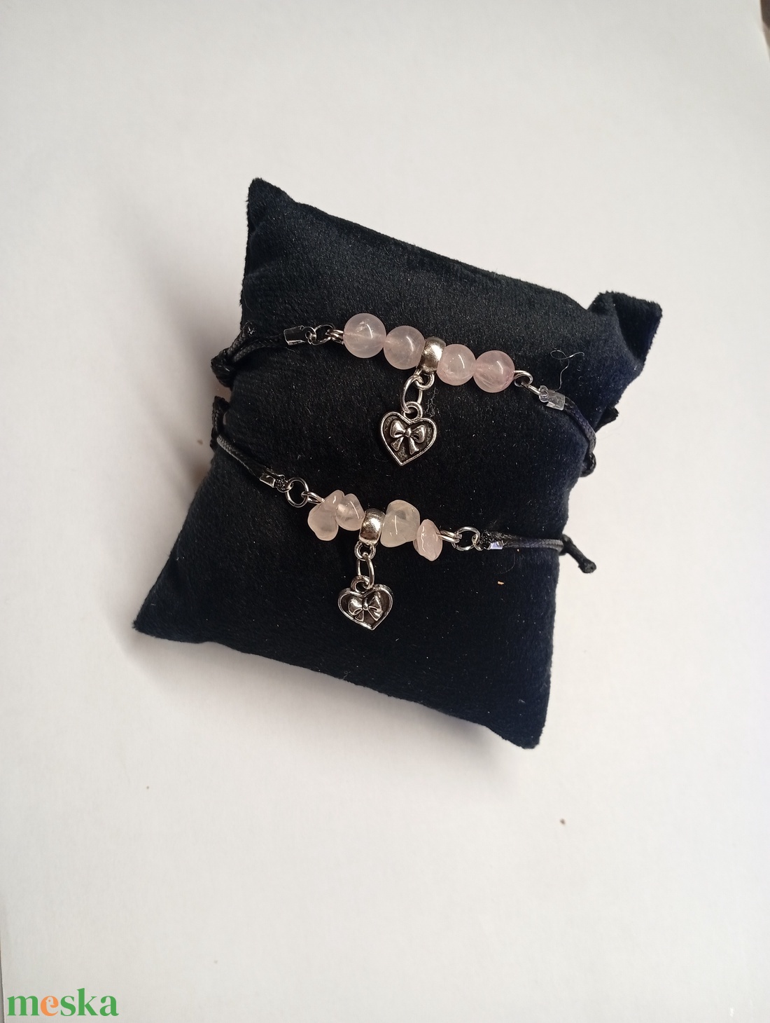 Ásványos karkötő medállal  - ékszer - karkötő - ásványkarkötő - Meska.hu