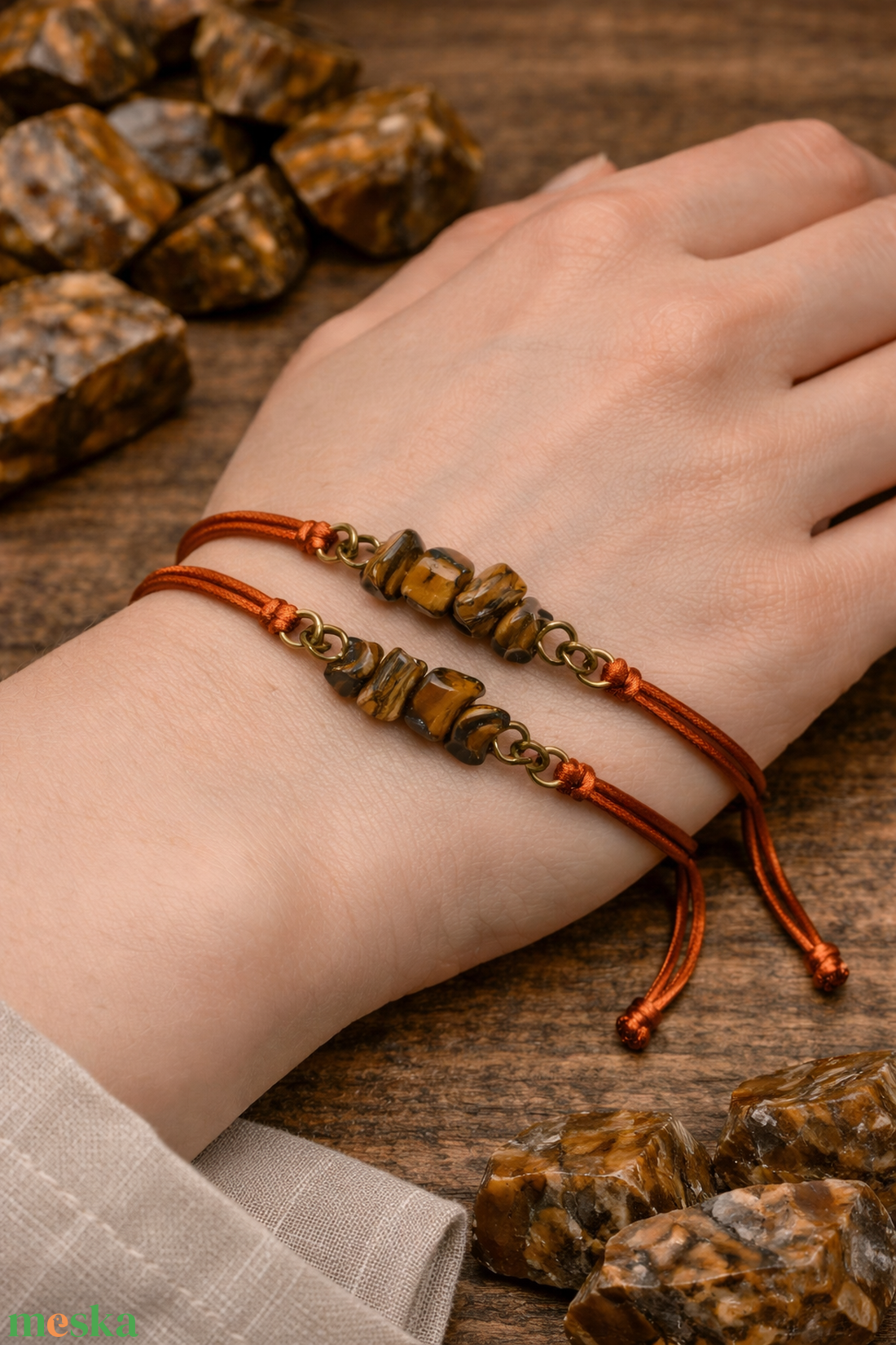 Ásványos karkötő  - ékszer - karkötő - ásványkarkötő - Meska.hu