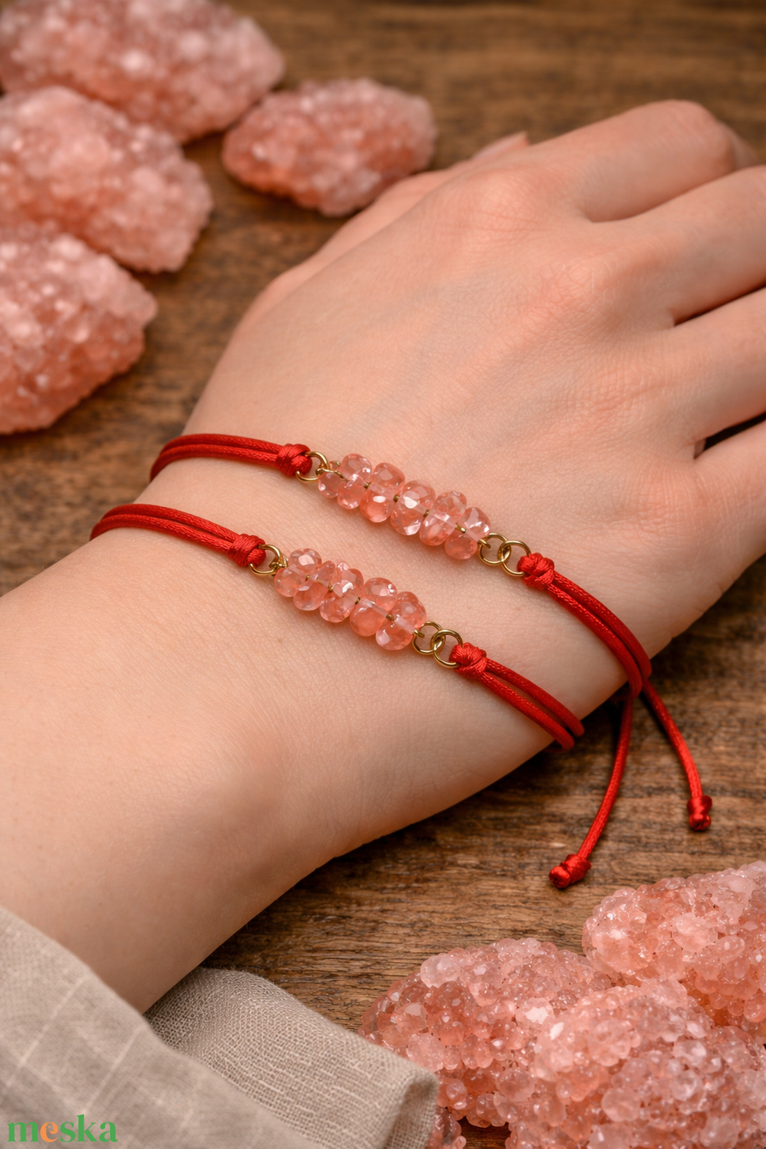 Ásványos karkötő  - ékszer - karkötő - ásványkarkötő - Meska.hu