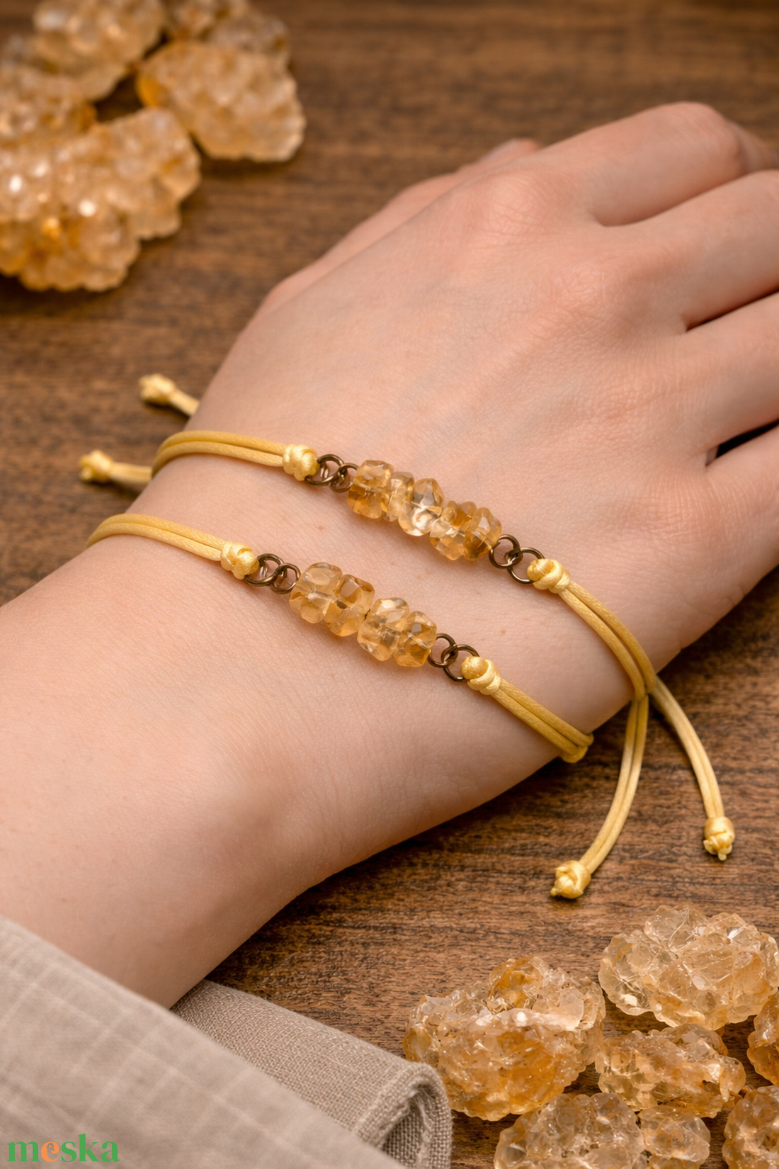 Ásványos karkötő  - ékszer - karkötő - ásványkarkötő - Meska.hu