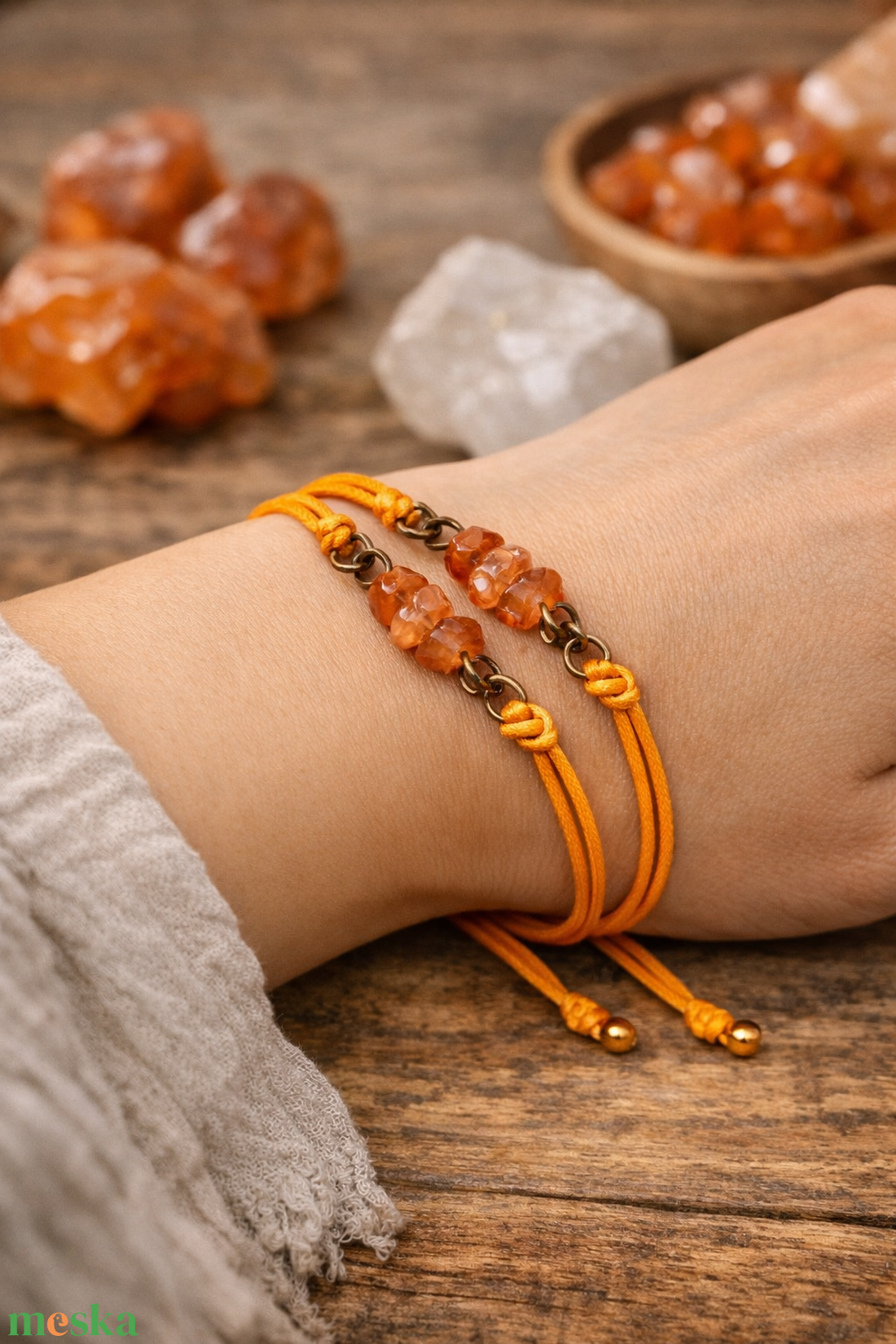 Ásványos karkötő  - ékszer - karkötő - ásványkarkötő - Meska.hu