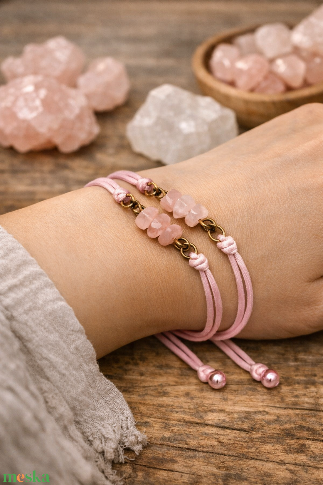 Ásványos karkötő  - ékszer - karkötő - ásványkarkötő - Meska.hu