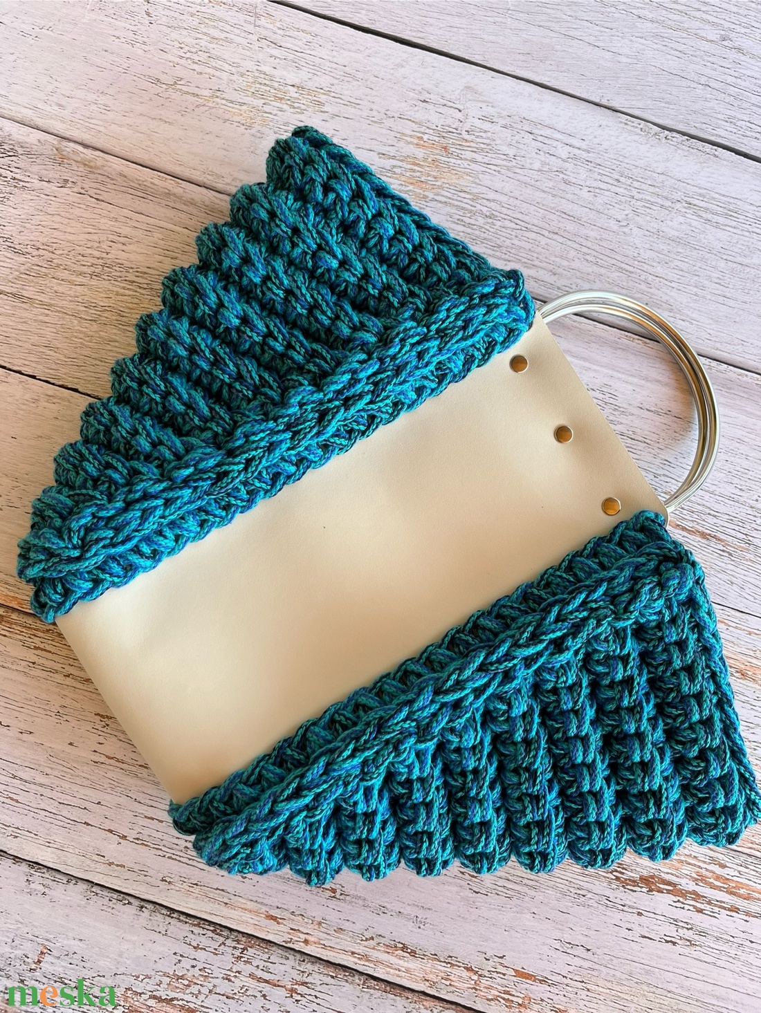 Horgolt kézi táska - táska & tok - kézitáska & válltáska - kézitáska - Meska.hu