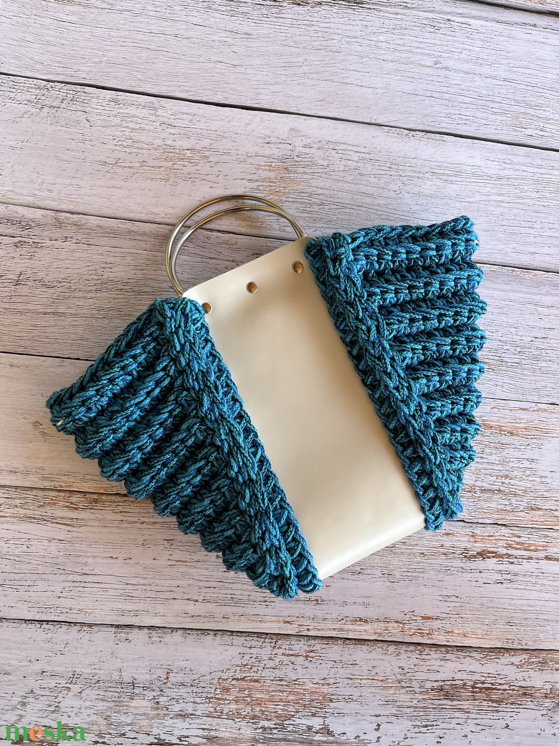 Horgolt kézi táska - táska & tok - kézitáska & válltáska - kézitáska - Meska.hu