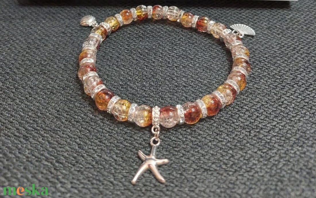 Tenger charm karkötő - ékszer - karkötő - gyöngyös karkötő - Meska.hu