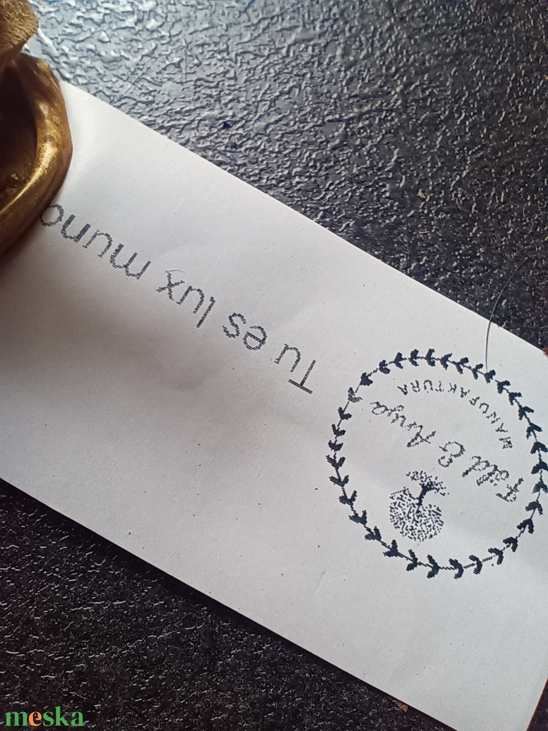 Szerencsehozó amulett négylevelű lóherével  - ékszer - nyaklánc - medál - Meska.hu