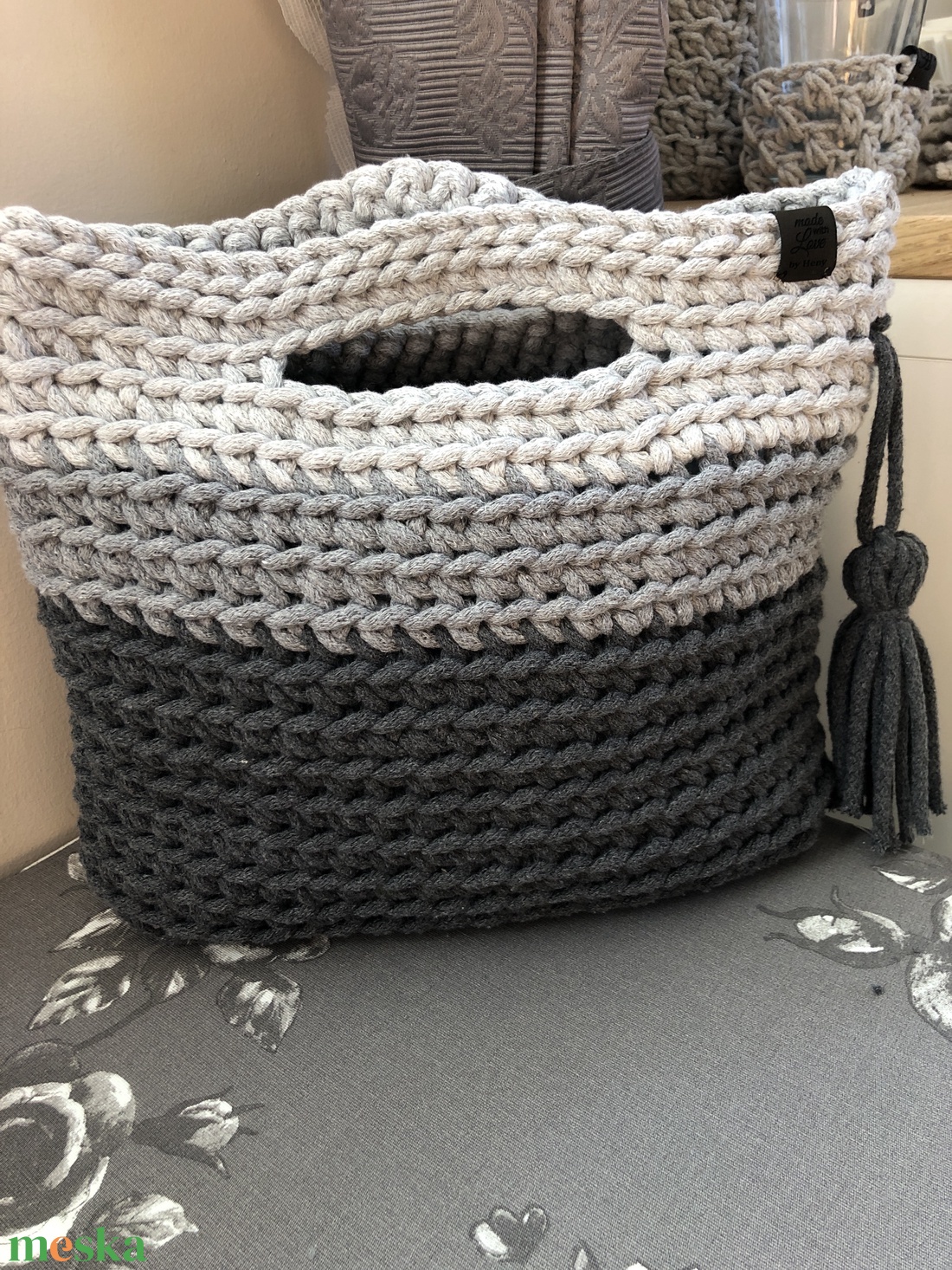 Horgolt t�ska - táska & tok - bevásárlás & shopper táska - kenyeres zsák - Meska.hu