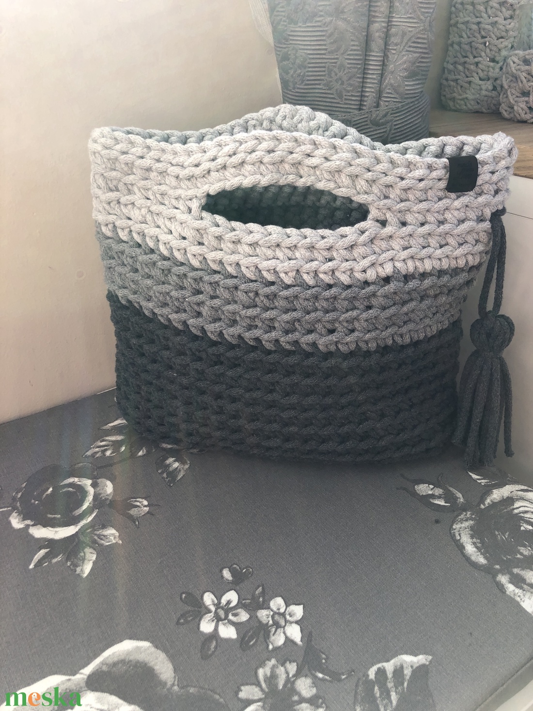 Horgolt t�ska - táska & tok - bevásárlás & shopper táska - kenyeres zsák - Meska.hu