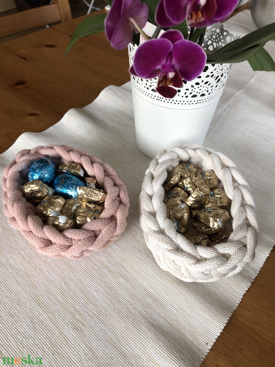 Toj�s alakú kosárka - otthon & életmód - tárolás & rendszerezés - tárolókosár - Meska.hu