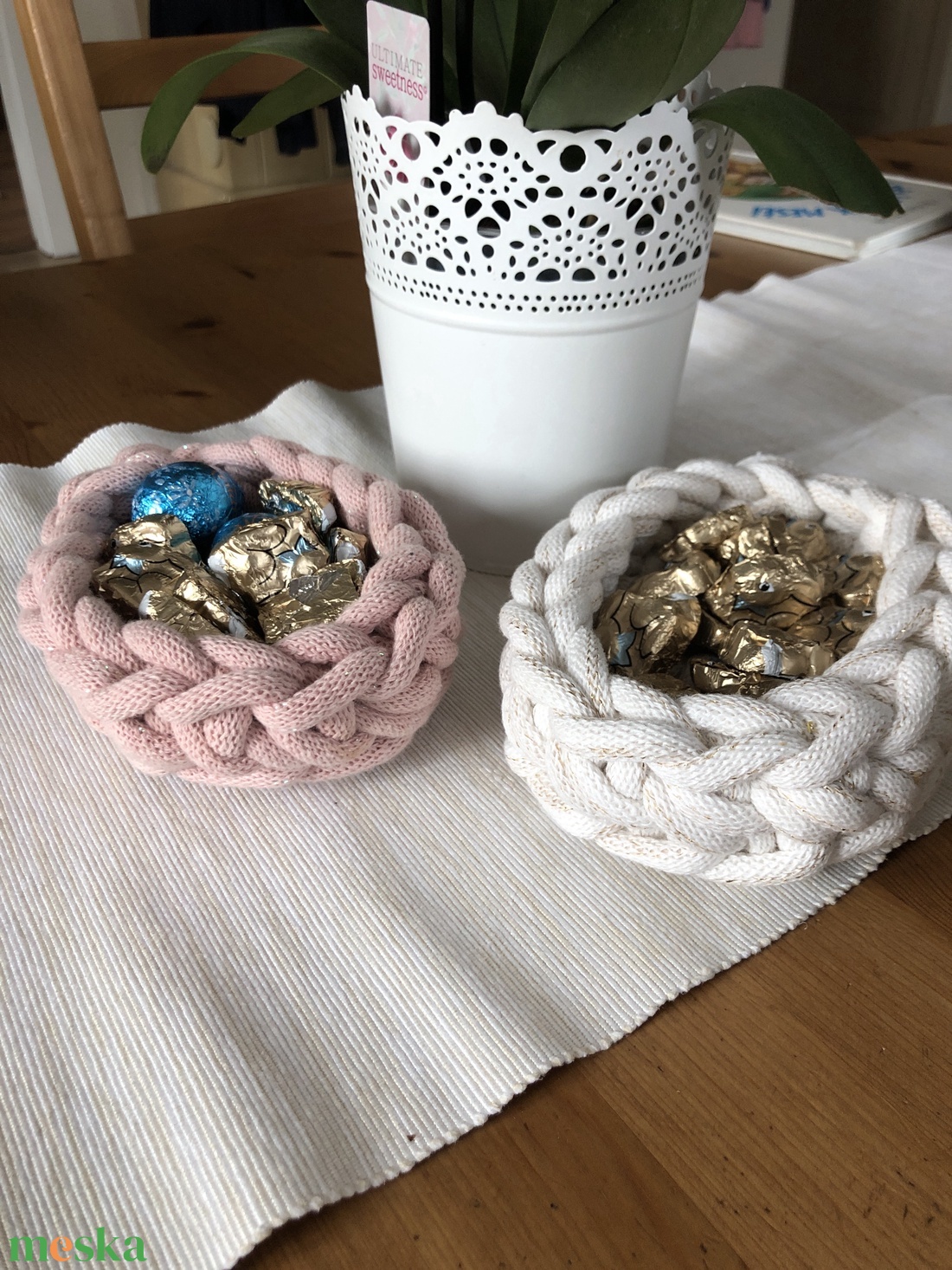 Toj�s alakú kosárka - otthon & életmód - tárolás & rendszerezés - tárolókosár - Meska.hu