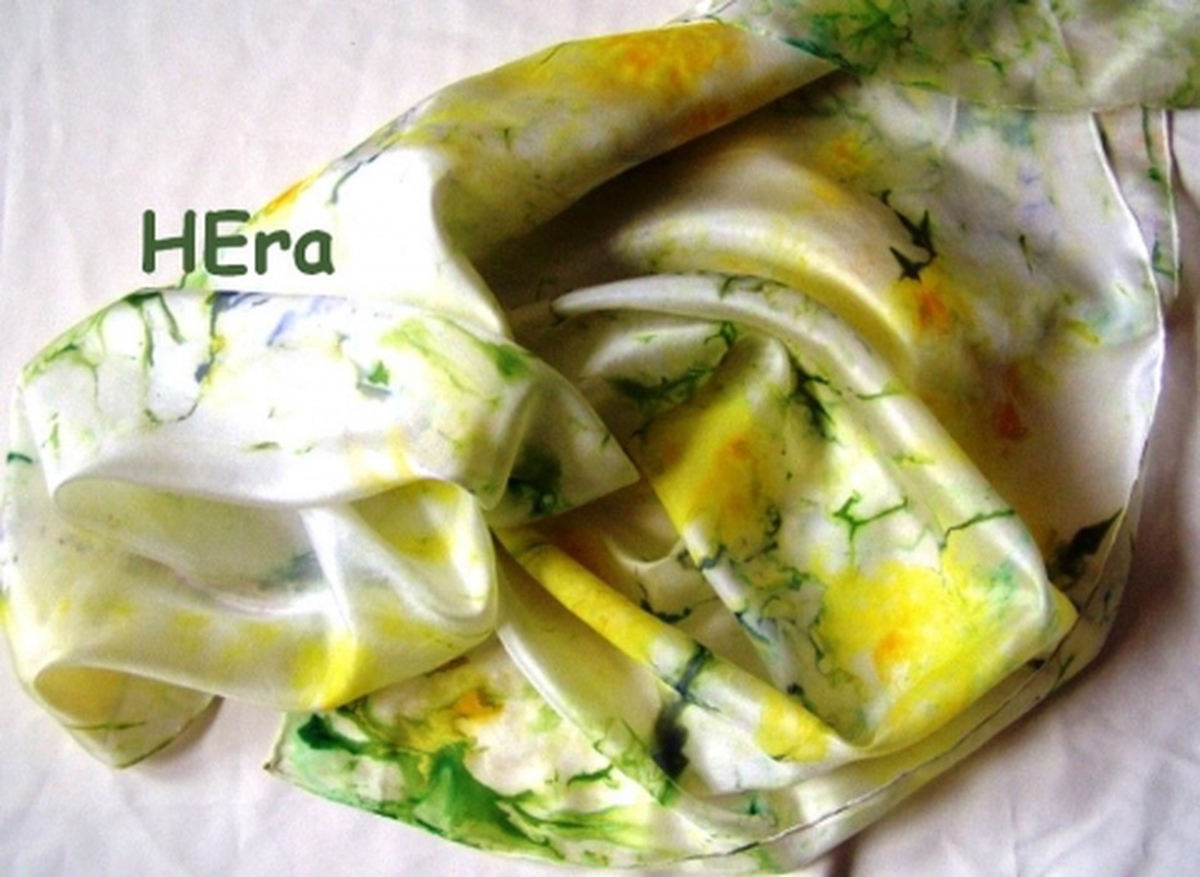 Tavaszi rét hernyóselyem kendő -  - Meska.hu