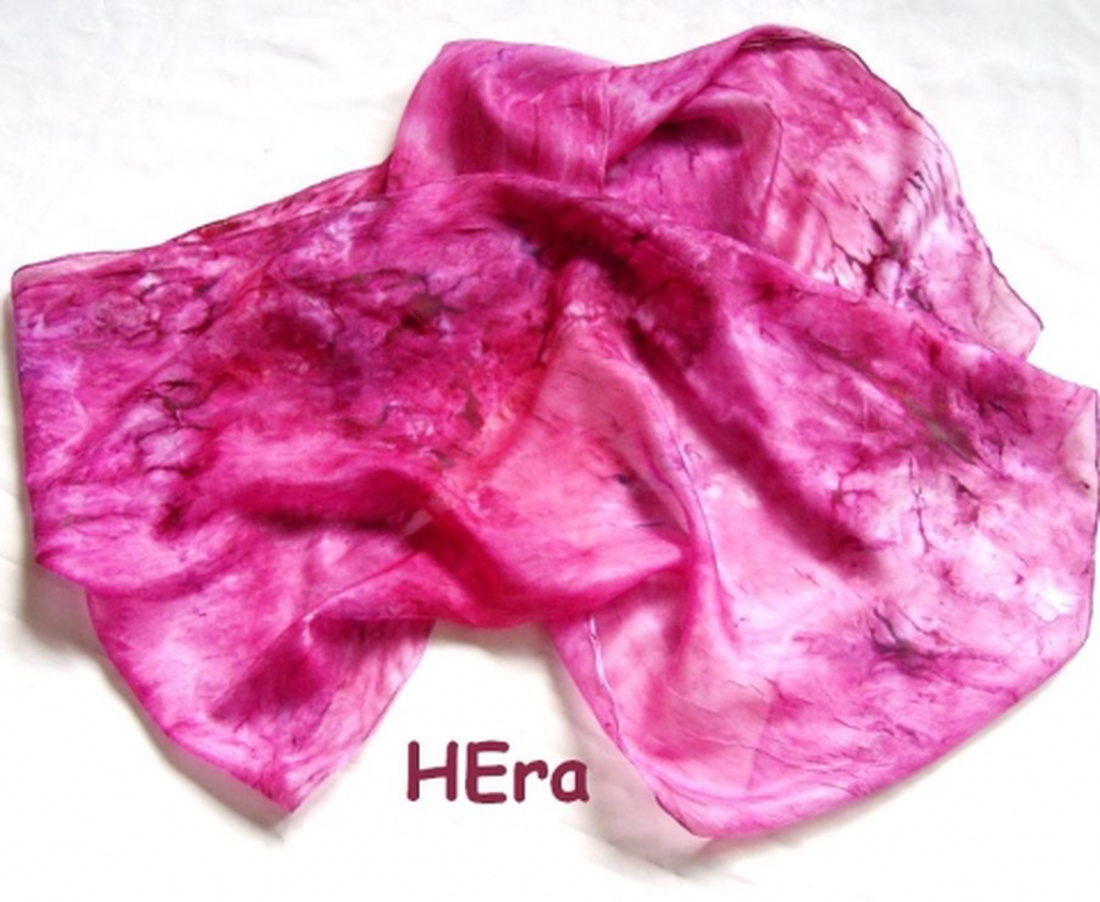 Kasvirág hernyóselyem sál -  - Meska.hu