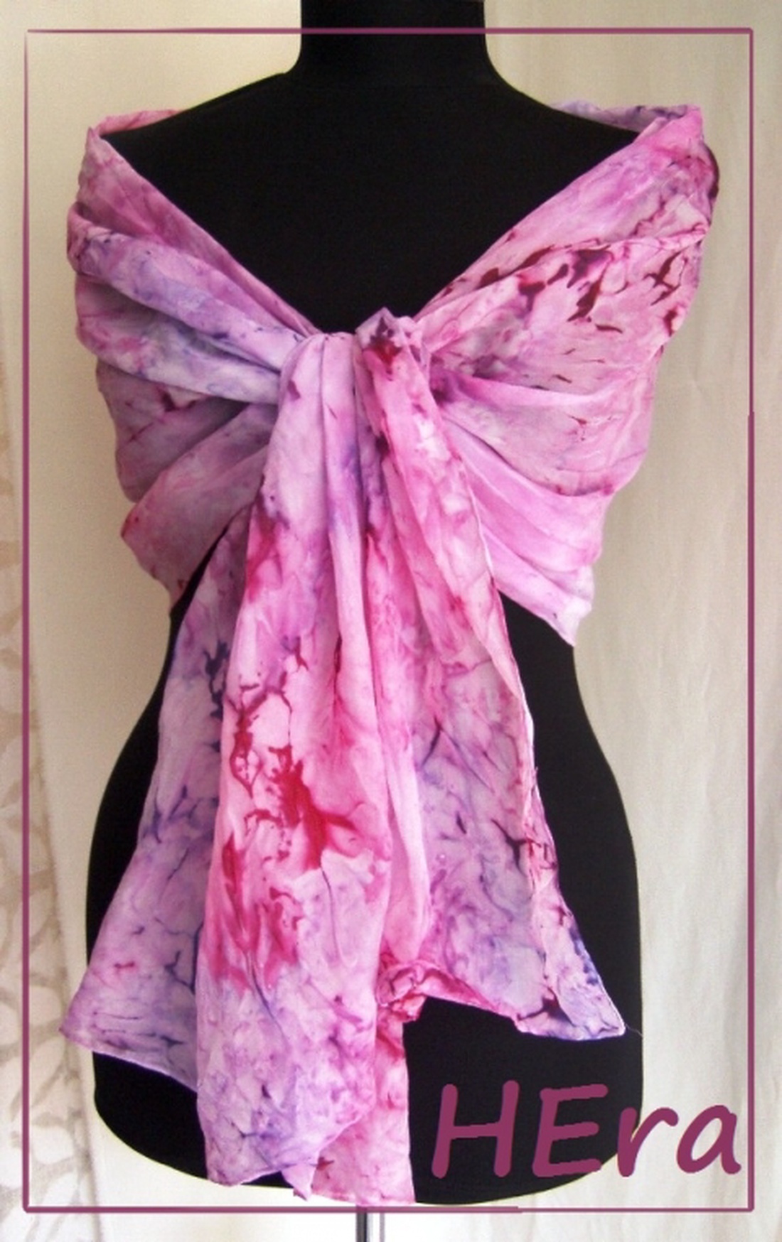 Áfonya hernyóselyem stóla -  - Meska.hu