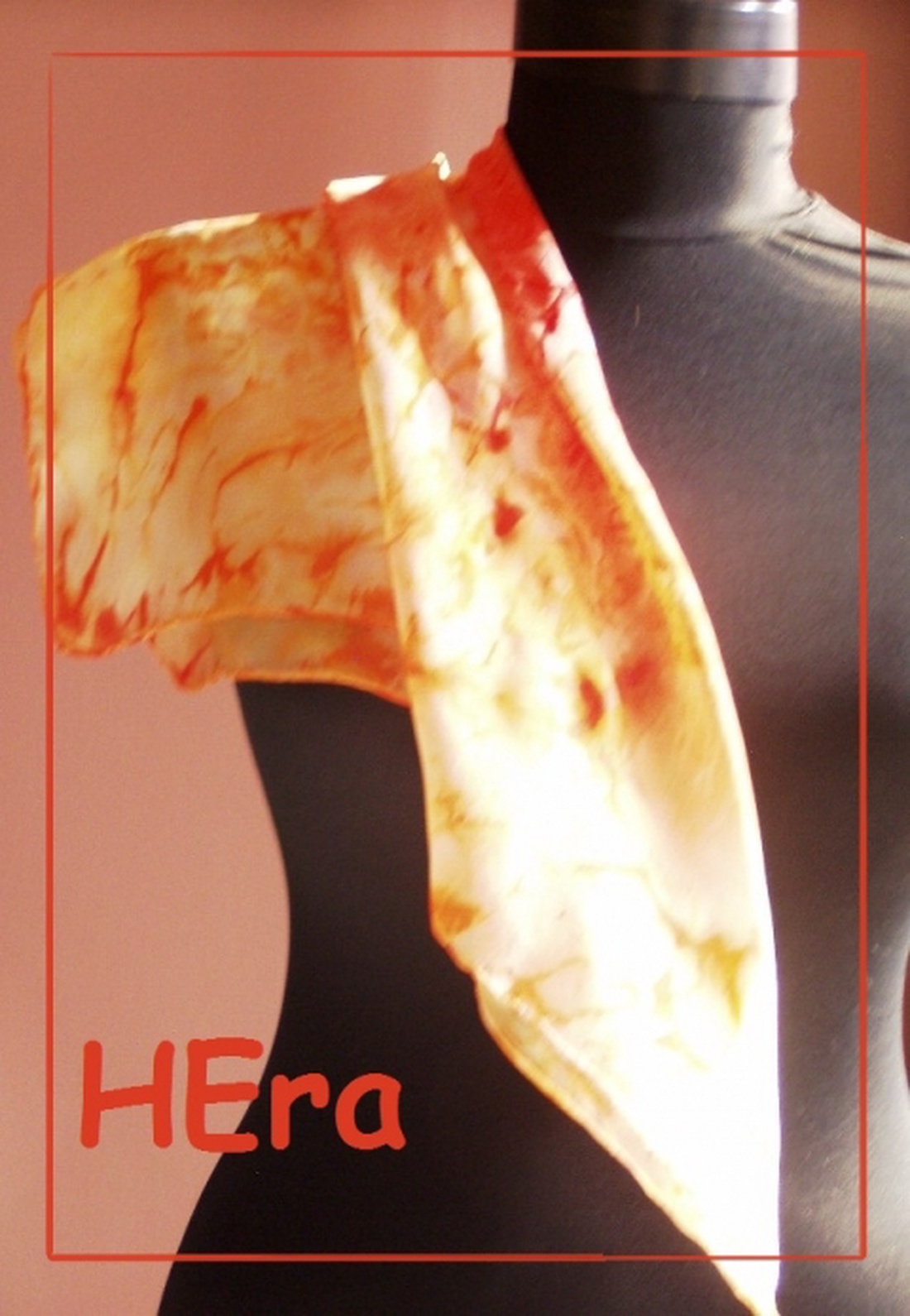 Sárga zselé hernyóselyem kendő -  - Meska.hu