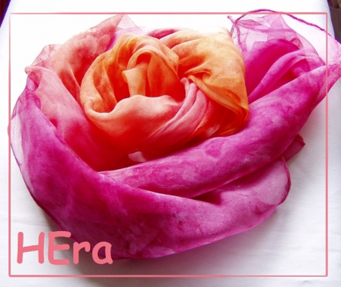 Vidám május hernyóselyem stóla -  - Meska.hu