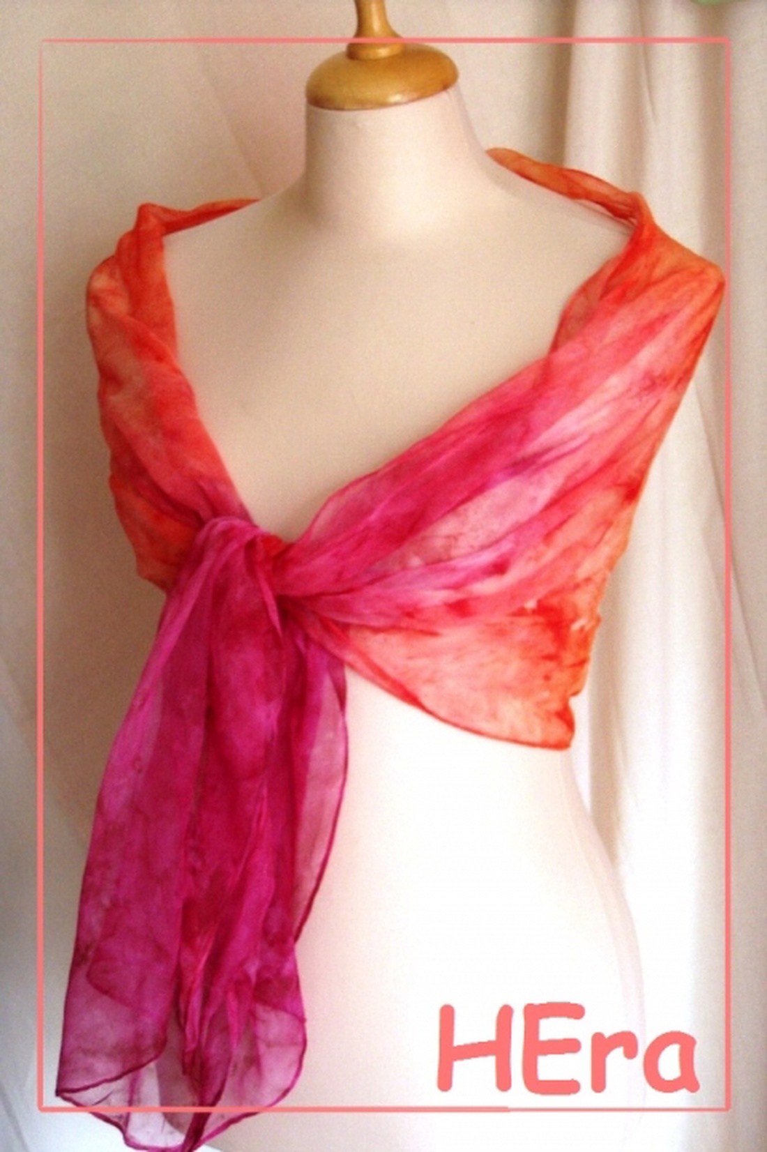 Vidám május hernyóselyem stóla -  - Meska.hu