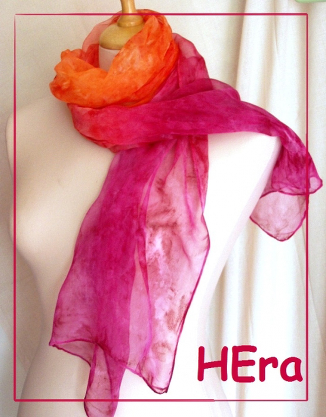 Vidám május hernyóselyem stóla -  - Meska.hu