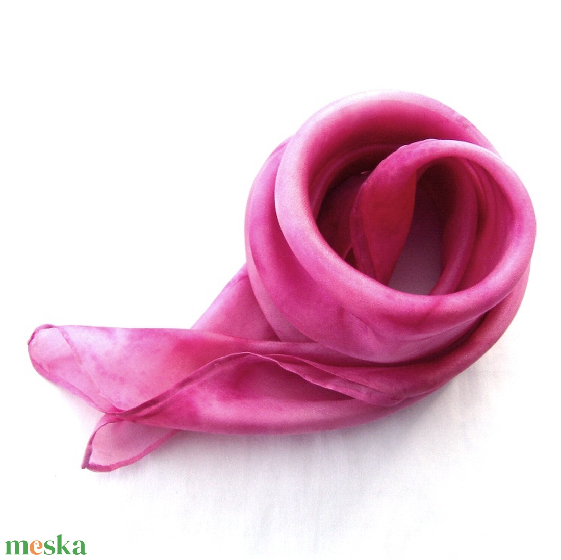 Pink hernyóselyem kendő - ruha & divat - sál, sapka, kendő - kendő - Meska.hu