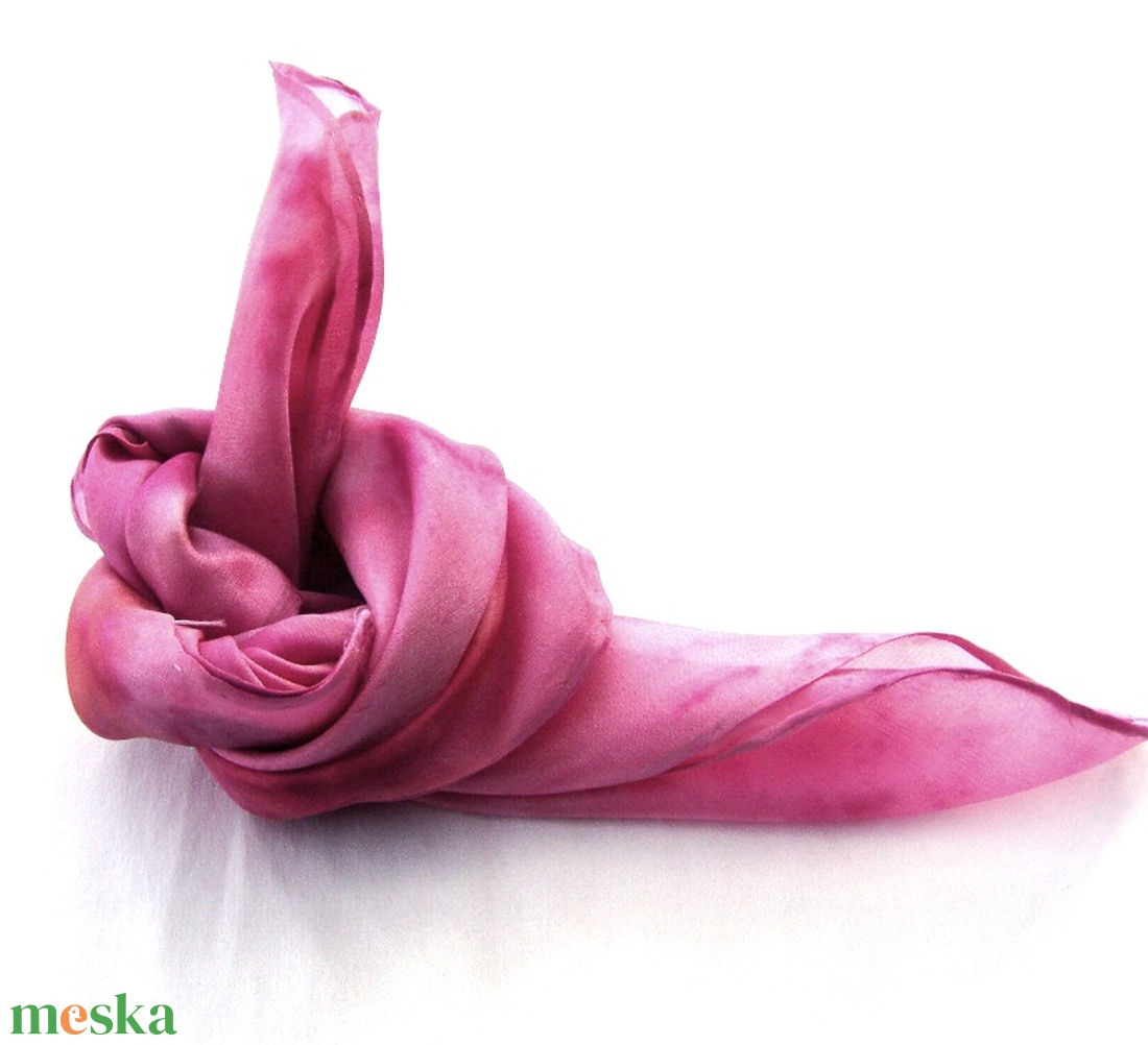 Pink hernyóselyem kendő - ruha & divat - sál, sapka, kendő - kendő - Meska.hu
