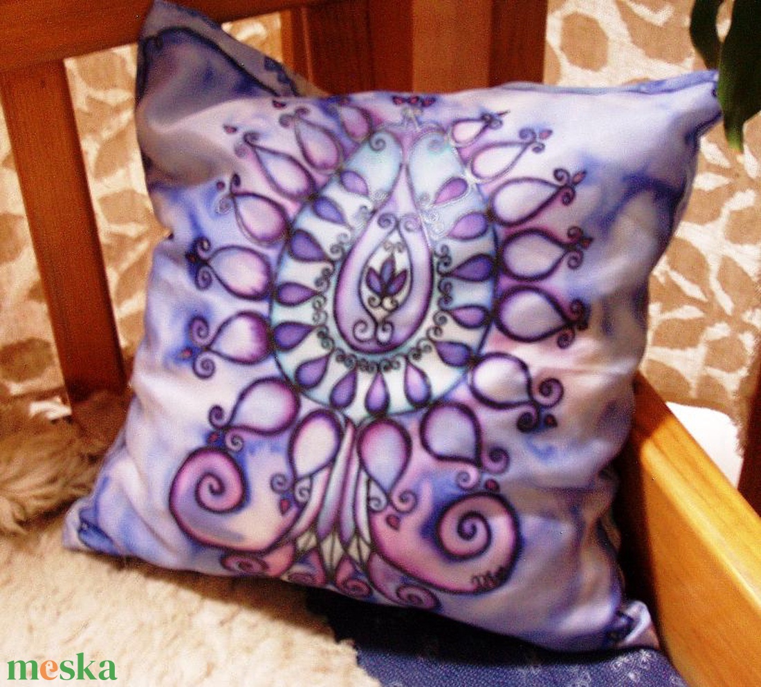 Életfás selyem díszpárna - otthon & életmód - dekoráció - spiritualitás - mandala - Meska.hu