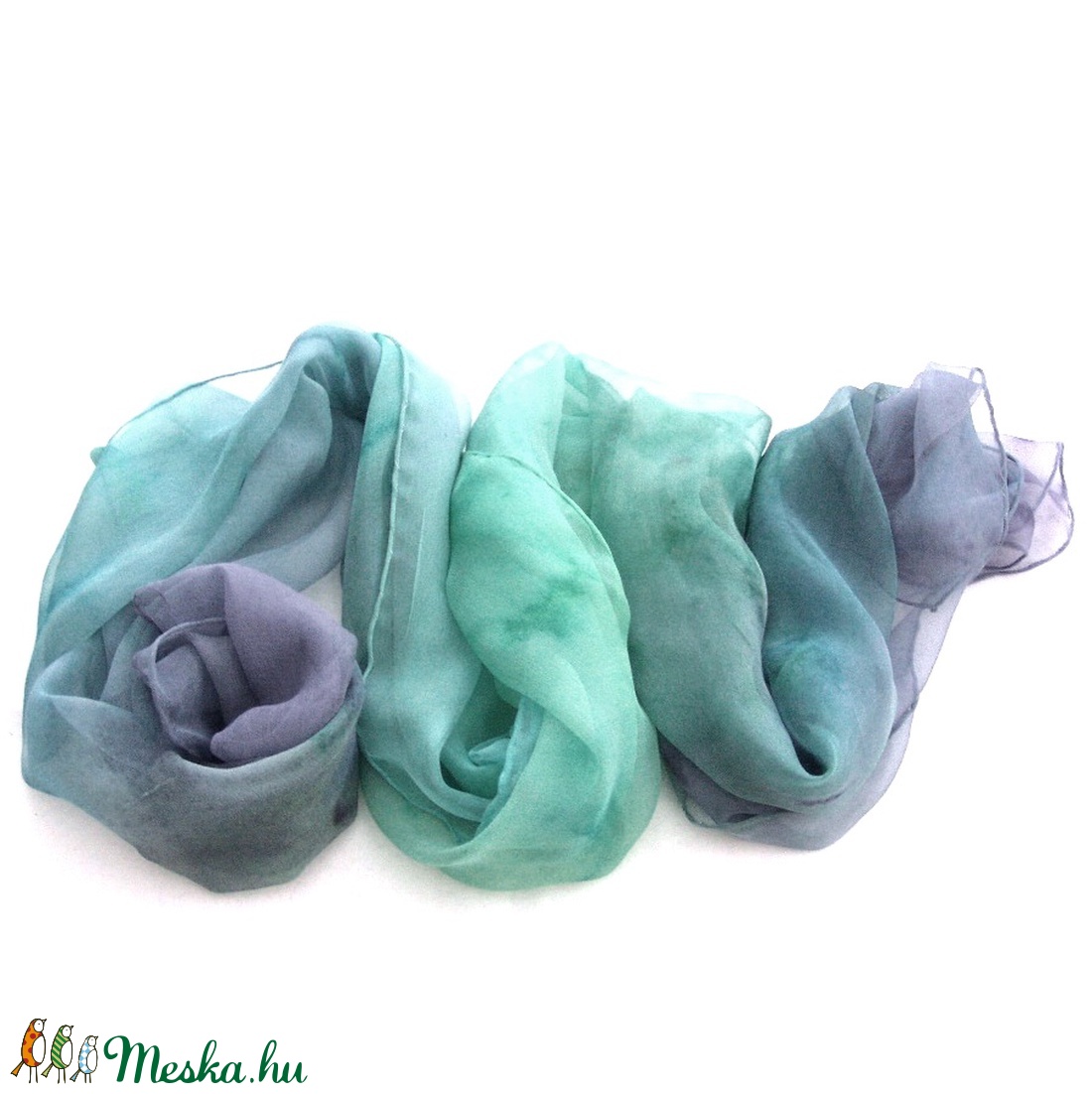 Páva hernyóselyem chiffon sál - ruha & divat - sál, sapka, kendő - sál - Meska.hu Páva hernyóselyem chiffon sál - ruha & divat - sál, sapka, kendő - sál - Meska.hu