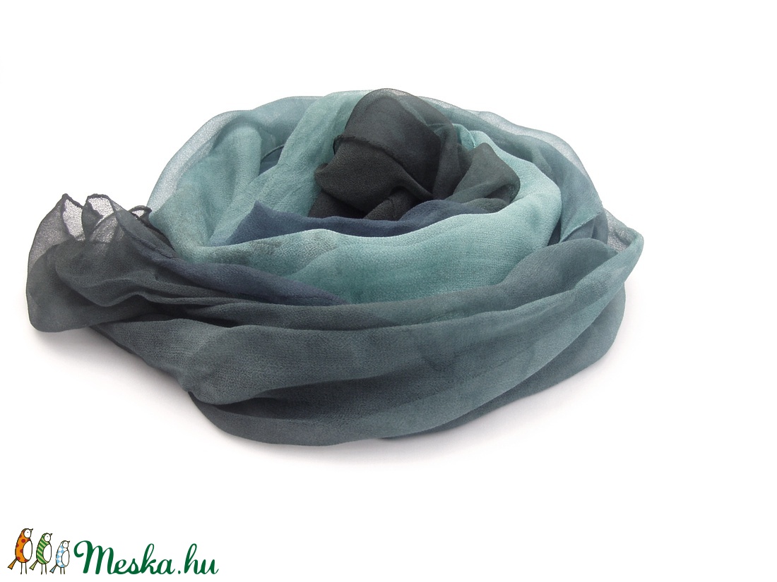 Kék tangó hernyóselyem chiffon stóla - ruha & divat - sál, sapka, kendő - stóla - Meska.hu Kék tangó hernyóselyem chiffon stóla - ruha & divat - sál, sapka, kendő - stóla - Meska.hu