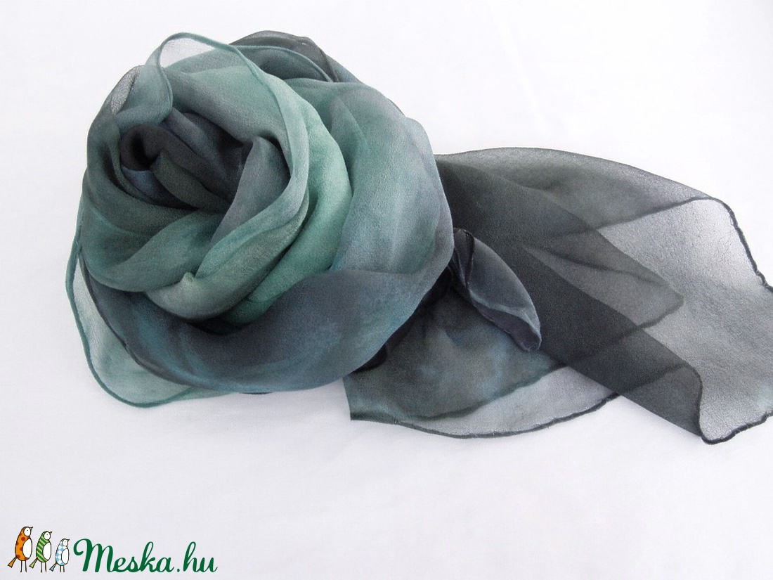 Kék tangó hernyóselyem chiffon stóla - ruha & divat - sál, sapka, kendő - stóla - Meska.hu Kék tangó hernyóselyem chiffon stóla - ruha & divat - sál, sapka, kendő - stóla - Meska.hu