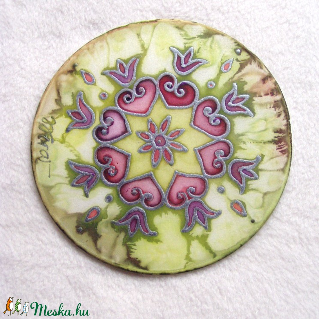 Mandala selyem ablakkép - - Meska.hu Mandala selyem ablakkép - - Meska.hu