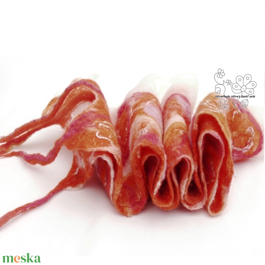 Mandarin nuno nemez selyem sál - ruha & divat - sál, sapka, kendő - sál - Meska.hu Mandarin nuno nemez selyem sál - ruha & divat - sál, sapka, kendő - sál - Meska.hu