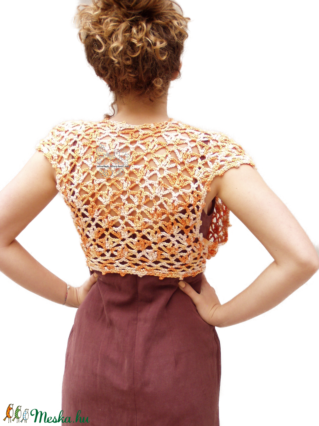 Narancs csipke bolero -  - Meska.hu
