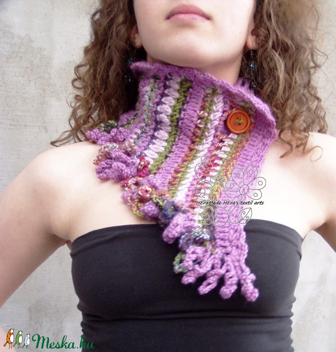 Horgolt boho nyakmelegítő (MINTA) - diy (csináld magad) - szabásminta, útmutató - szabásminta, útmutató - Meska.hu
