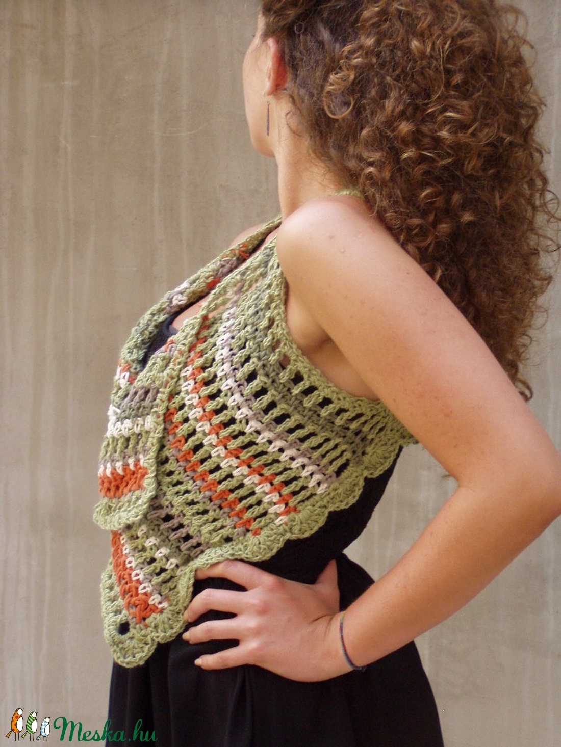 Horgolt boho mellény bolero (MINTA) - kellékek & szerszámok - Meska.hu Horgolt boho mellény bolero (MINTA) - kellékek & szerszámok - Meska.hu