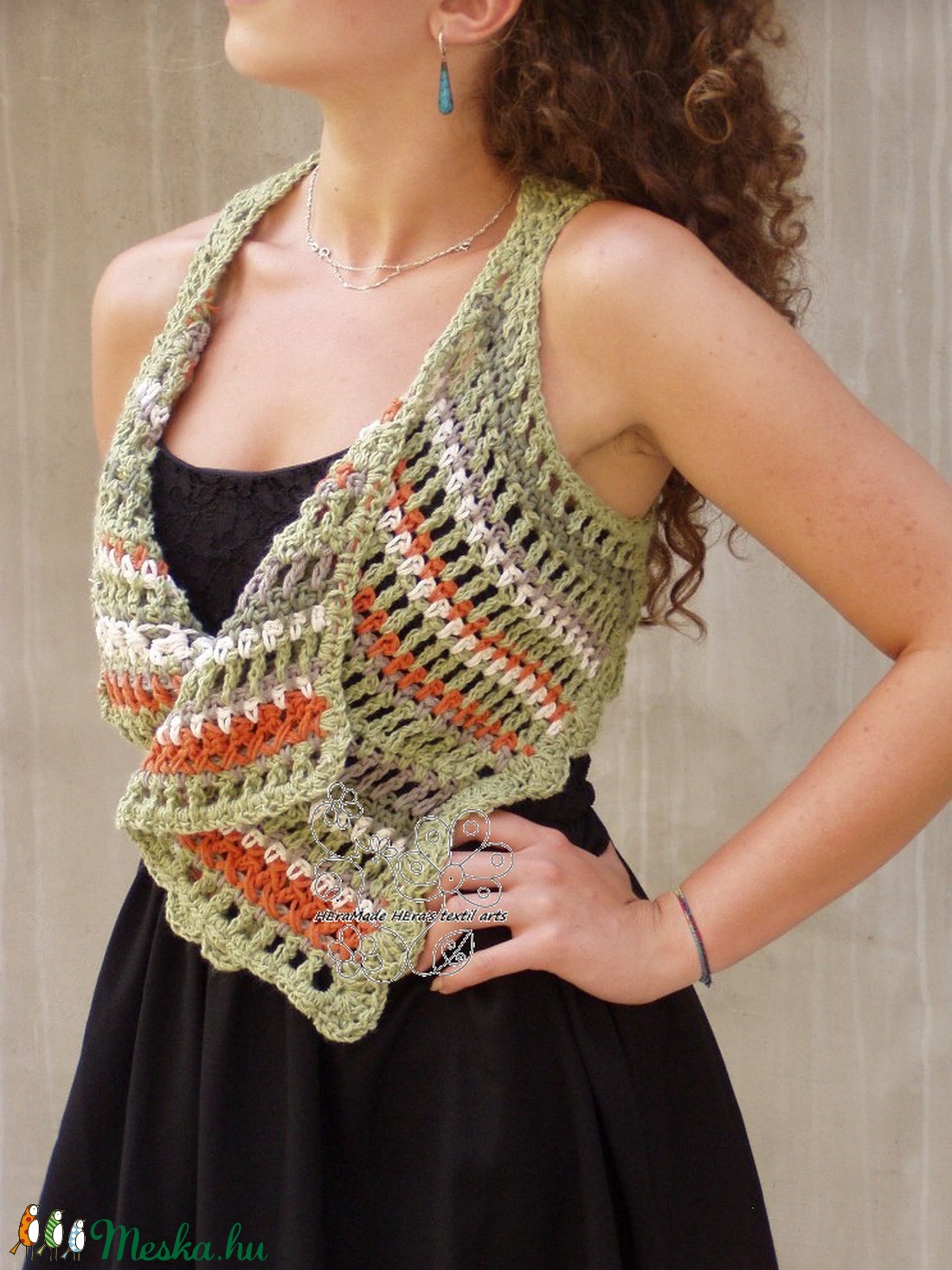 Horgolt boho mellény bolero (MINTA) - kellékek & szerszámok - Meska.hu Horgolt boho mellény bolero (MINTA) - kellékek & szerszámok - Meska.hu