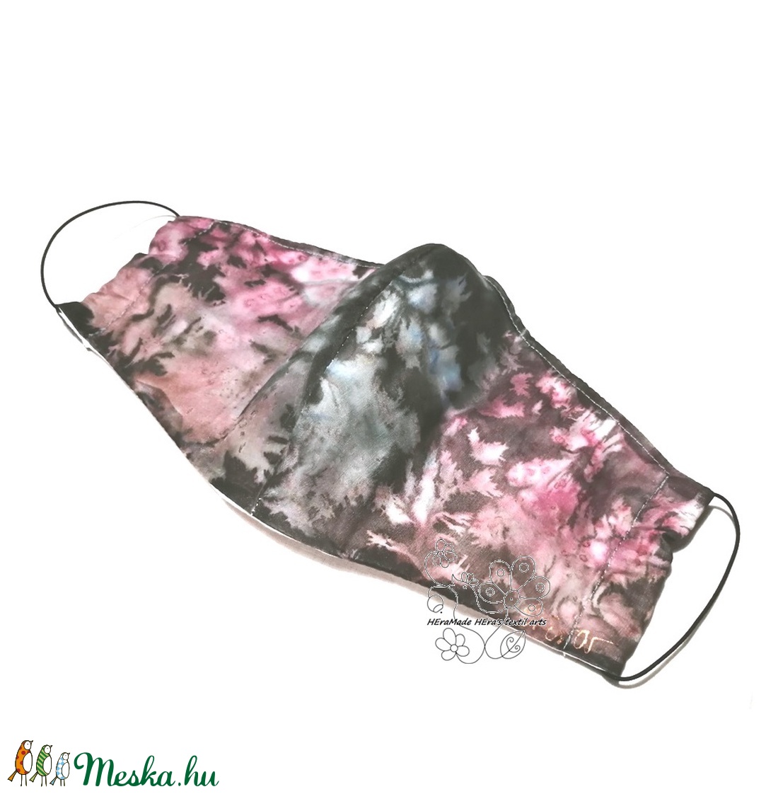 Maszk hernyóselyemből, szájmaszk ünnepi alkalomra, mosható maszk  - női - női - Meska.hu