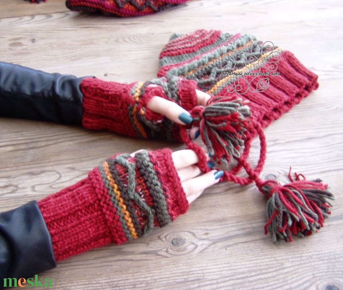 Tündér ujjatlan kesztyű kézmelegítő gyapjúból - ruha & divat - sál, sapka, kendő - kesztyű - Meska.hu