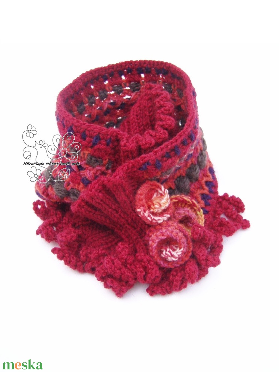 Piros boho kötött horgolt csősál öko gyapjú möbius sál rojtos - ruha & divat - sál, sapka, kendő - sál - Meska.hu Piros boho kötött horgolt csősál öko gyapjú möbius sál rojtos - ruha & divat - sál, sapka, kendő - sál - Meska.hu