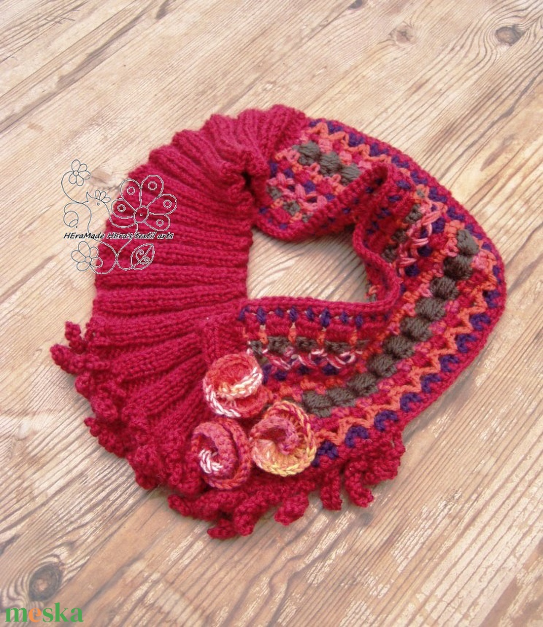 Piros boho kötött horgolt csősál öko gyapjú möbius sál rojtos - ruha & divat - sál, sapka, kendő - sál - Meska.hu Piros boho kötött horgolt csősál öko gyapjú möbius sál rojtos - ruha & divat - sál, sapka, kendő - sál - Meska.hu