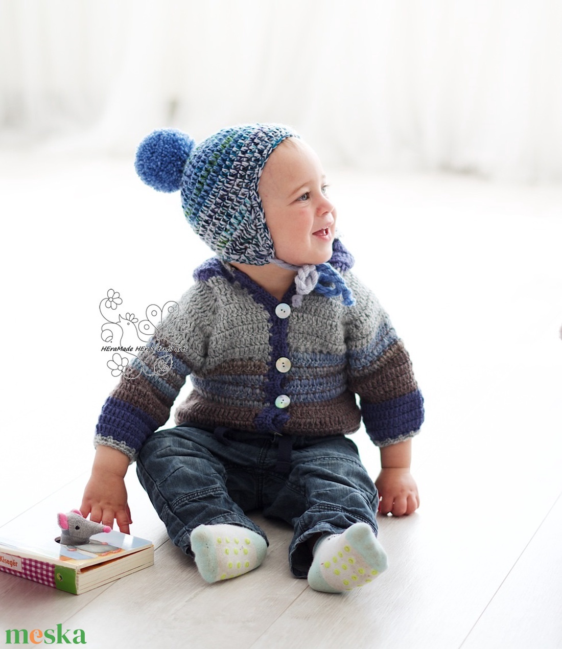 Pompomos füles sapka 100% öko gyapjú - ruha & divat - babaruha & gyerekruha - babasapka - Meska.hu Pompomos füles sapka 100% öko gyapjú - ruha & divat - babaruha & gyerekruha - babasapka - Meska.hu