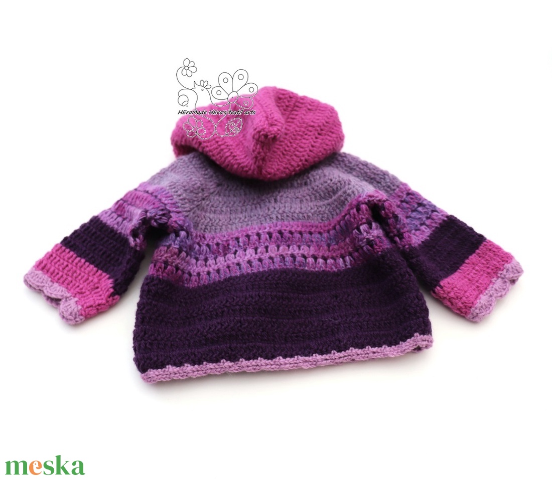 Pink horgolt kapucnis kabátka - ruha & divat - babaruha & gyerekruha - gyerek kabát, dzseki - Meska.hu Pink horgolt kapucnis kabátka - ruha & divat - babaruha & gyerekruha - gyerek kabát, dzseki - Meska.hu