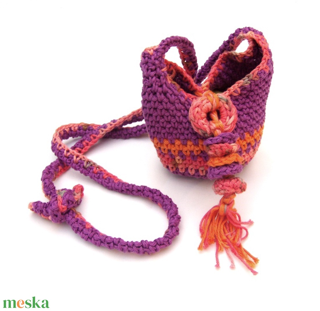 Pink boho rojtos övtáska - táska & tok - övtáska - Meska.hu