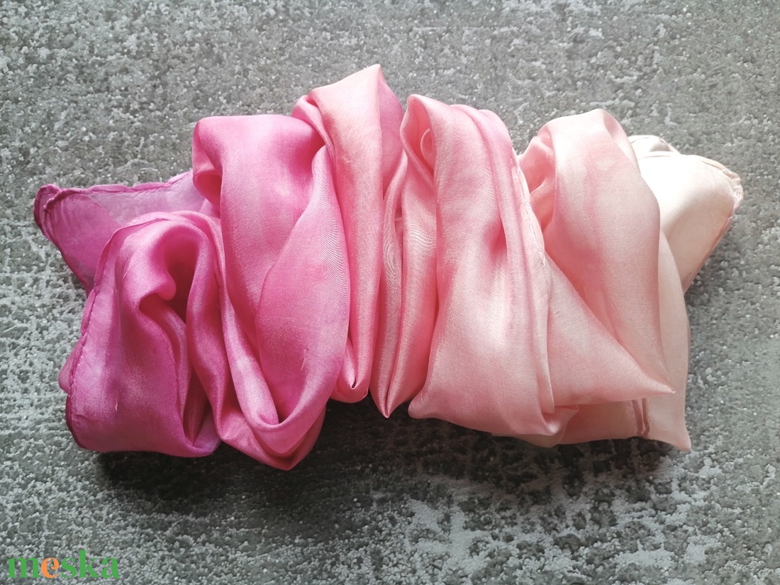 Mimóza pasztell hernyóselyem sál - ruha & divat - sál, sapka, kendő - sál - Meska.hu