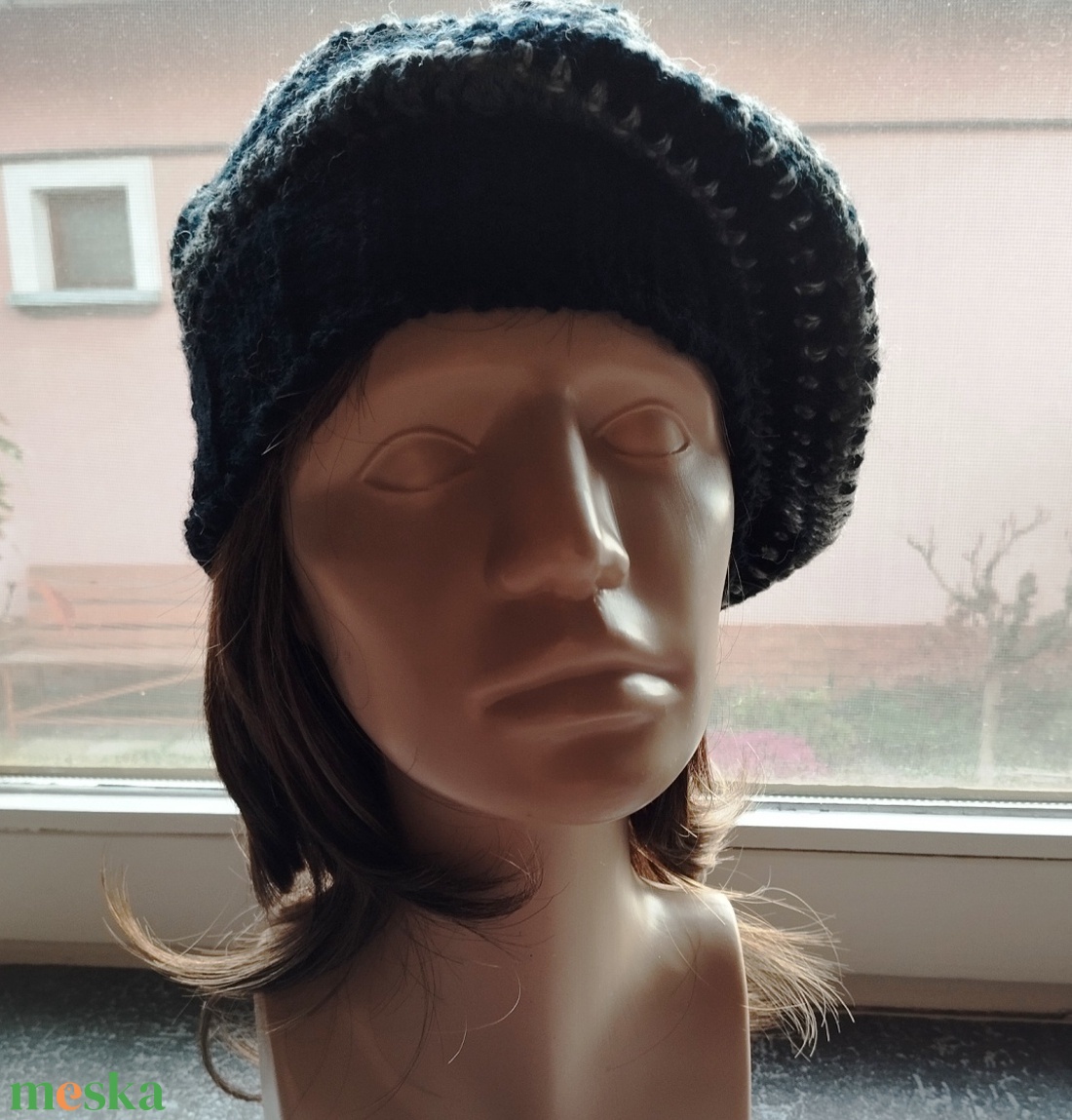 Fekete szürke laza női barett sapka horgolt boho slouchy öko gyapjúból - ruha & divat - sál, sapka, kendő - sapka - Meska.hu Fekete szürke laza női barett sapka horgolt boho slouchy öko gyapjúból - ruha & divat - sál, sapka, kendő - sapka - Meska.hu