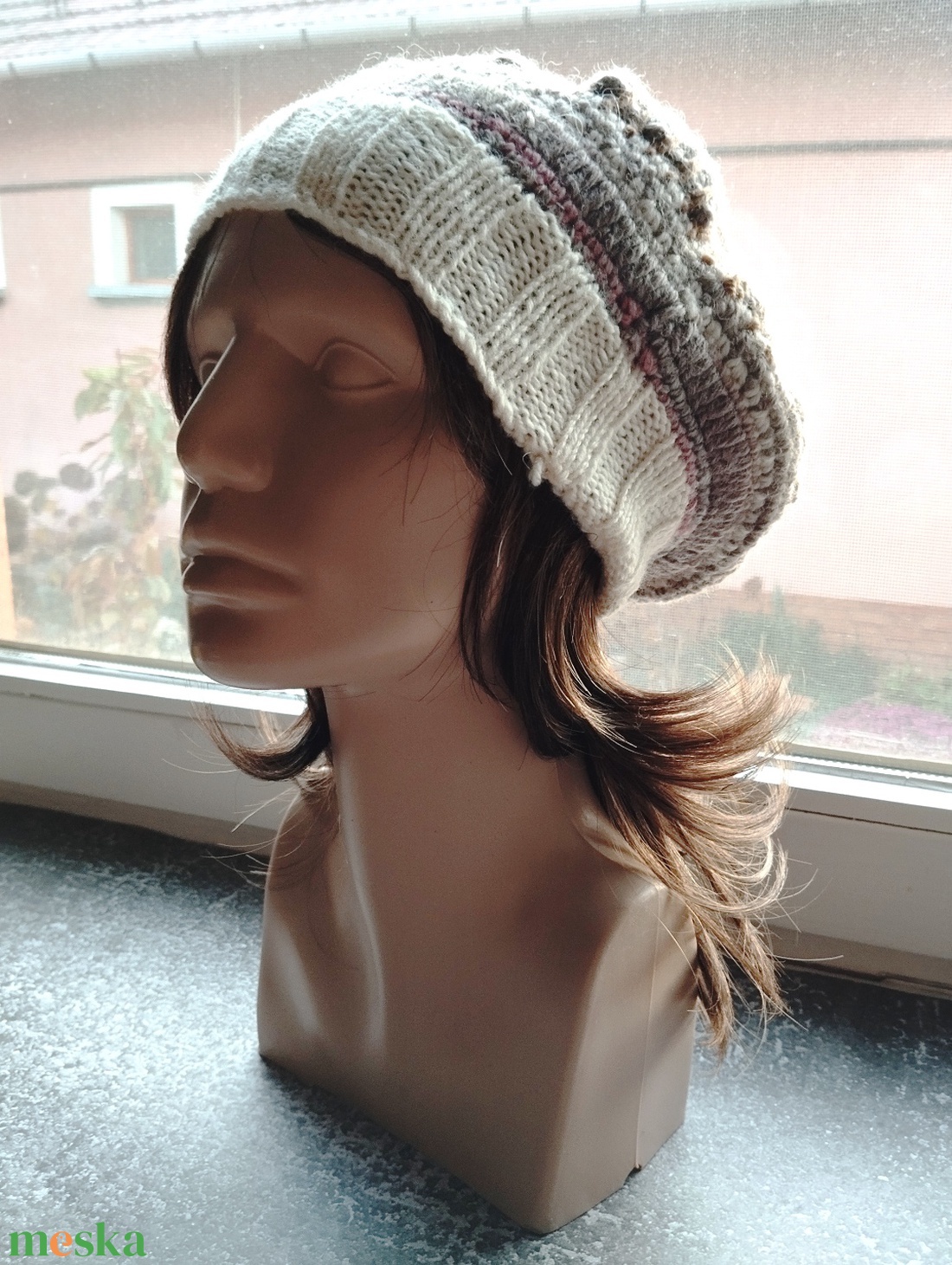 Latte laza női barett sapka horgolt boho slouchy puha gyapjúból - ruha & divat - sál, sapka, kendő - sapka - Meska.hu Latte laza női barett sapka horgolt boho slouchy puha gyapjúból - ruha & divat - sál, sapka, kendő - sapka - Meska.hu