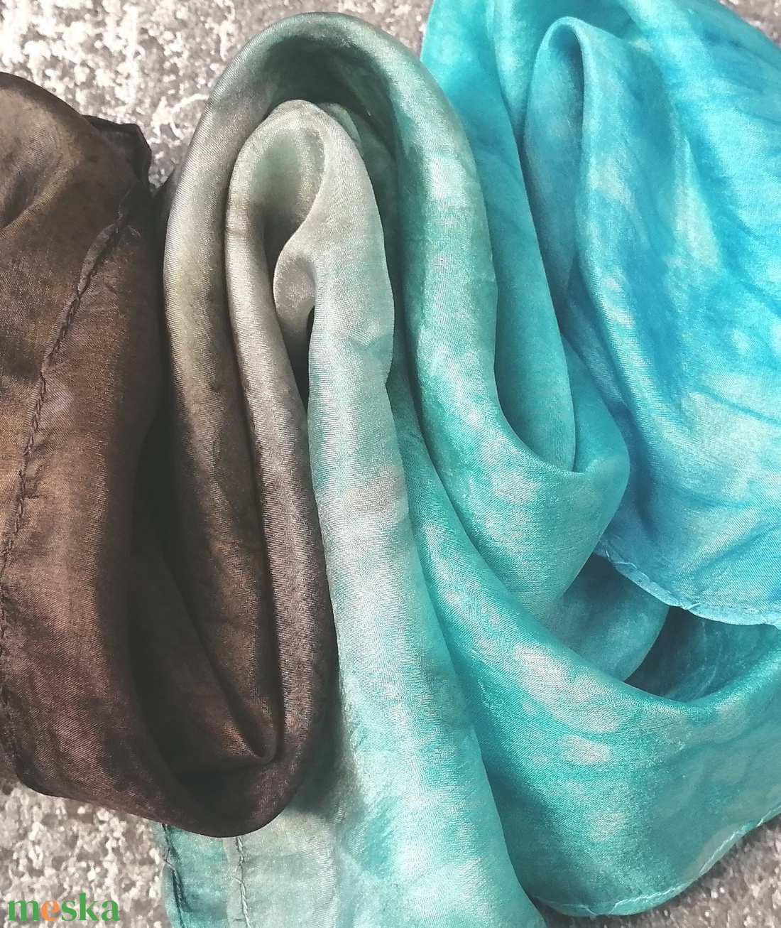 Balaton-part hernyóselyem kendő - ruha & divat - sál, sapka, kendő - kendő - Meska.hu