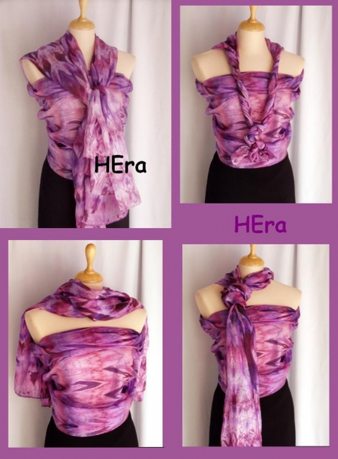 Hastánc fátyol, márványozott stóla -  - Meska.hu