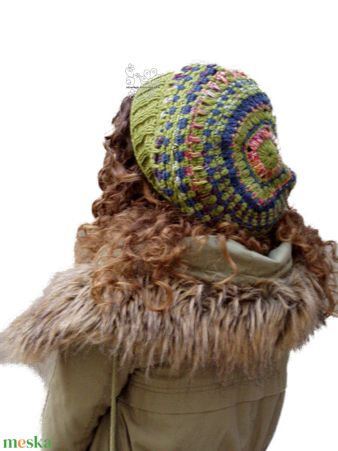 Laza női barett sapka horgolt boho slouchy puha gyapjúból megrendelésre - ruha & divat - sál, sapka, kendő - sapka - Meska.hu