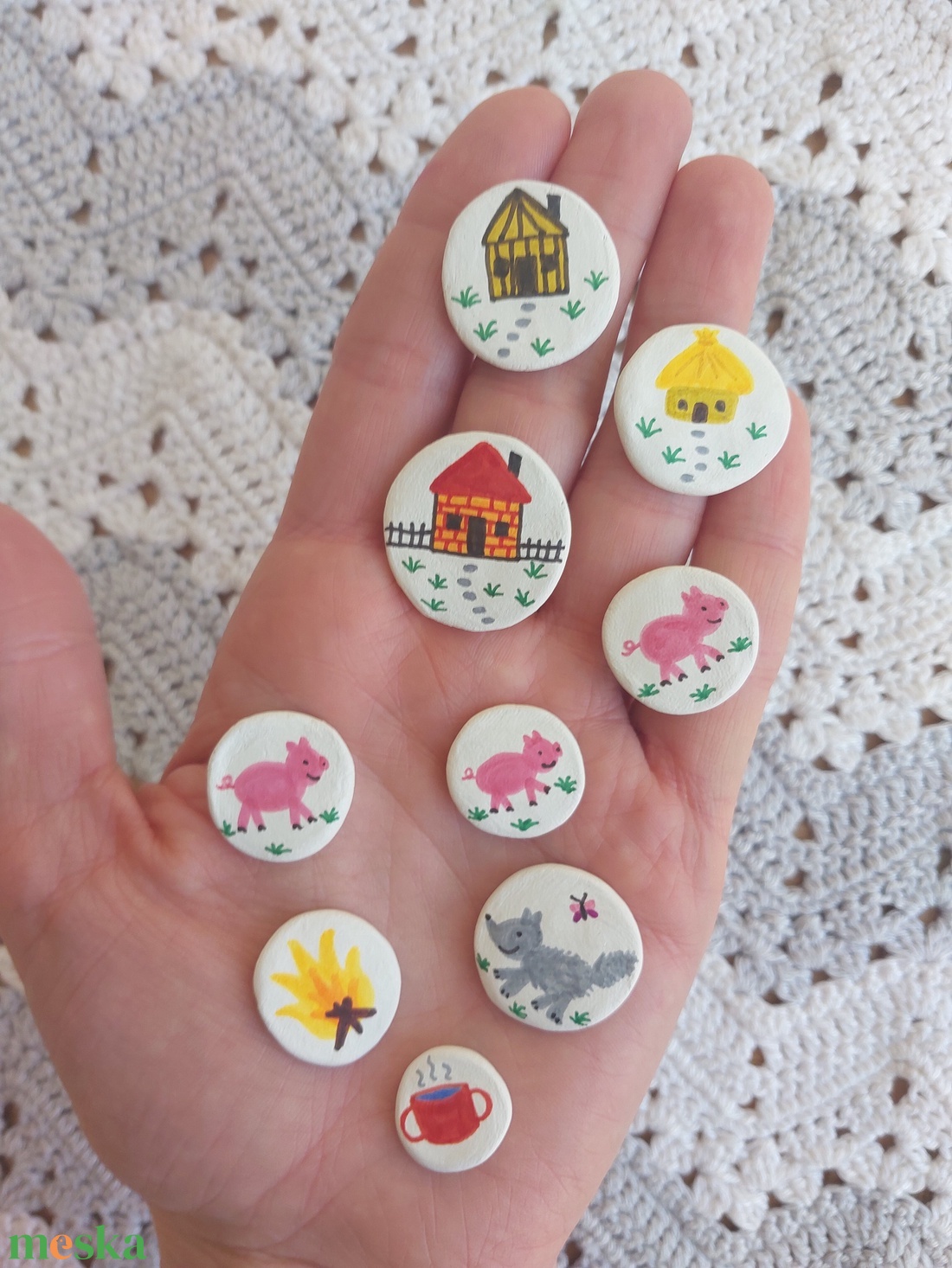 Mesekavics: A három kismalac és a farkas  - játék & sport - készségfejlesztő és logikai játék - oktató játékok - Meska.hu