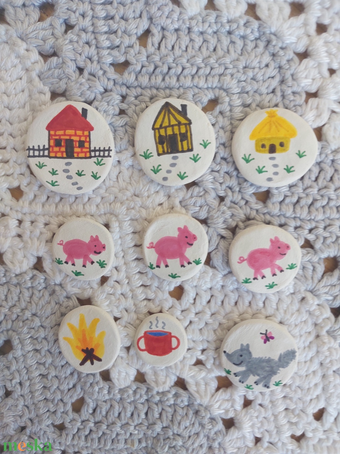 Mesekavics: A három kismalac és a farkas  - játék & sport - készségfejlesztő és logikai játék - oktató játékok - Meska.hu